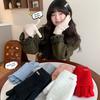 Keep Warm Five-finger Mittens Dual-purpose Cycling Gloves Fashion Knitted Gloves  Woman
