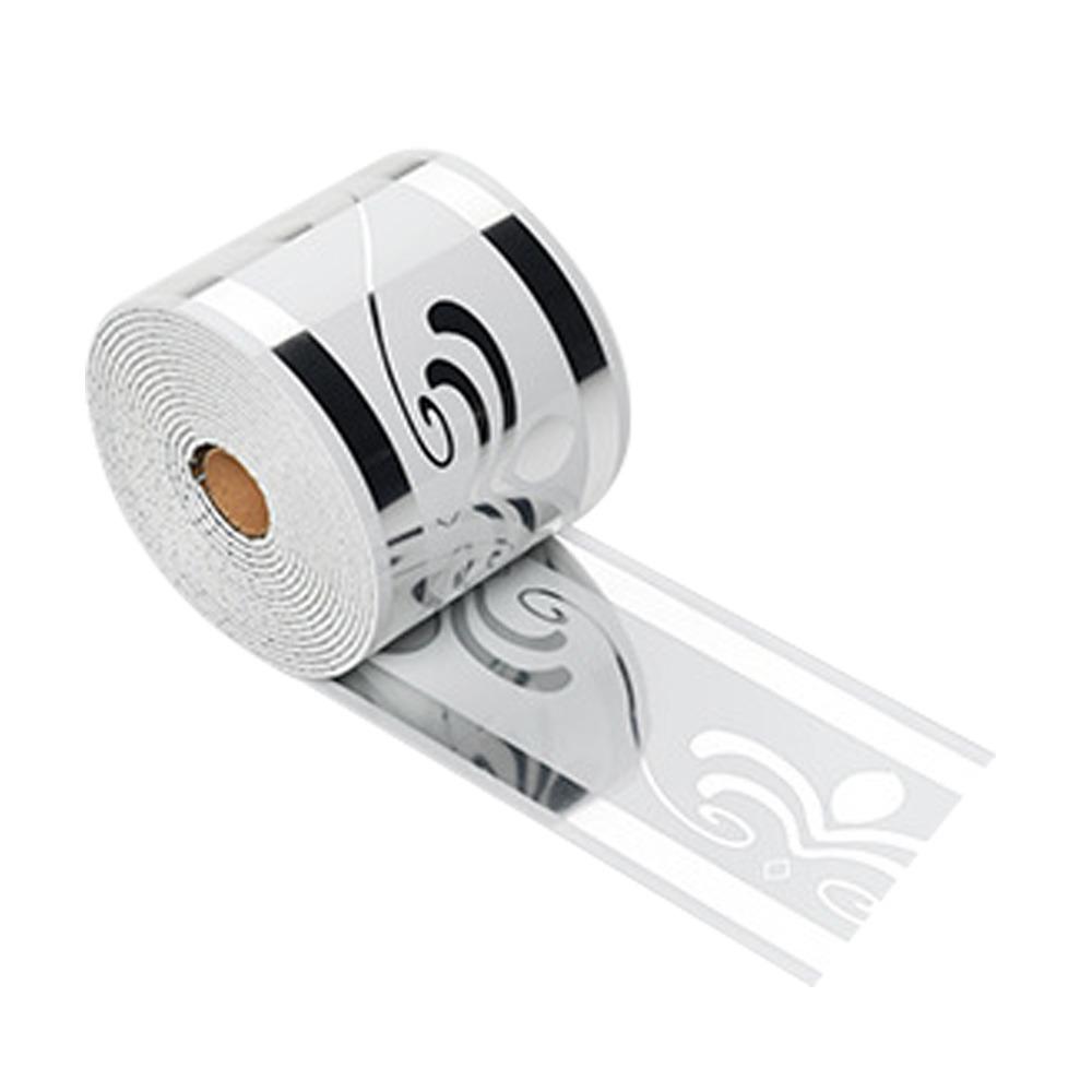 Thickening Foam Self-Adhesive Skirting Board Self-Adhesive Design PVC Material Waterproof Baseboard Marble Pattern