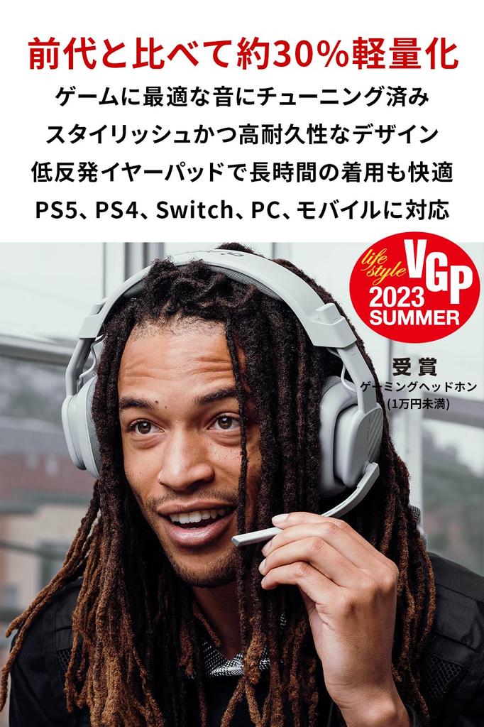 Logitech G ASTRO Gaming A10 Gen 2 Gaming Headset for PS5, PS4, PC, Switch 2, Smartphones, Windows, Wired, 3.5mm, 2.1ch, Flip Mute, with Microphone, A1