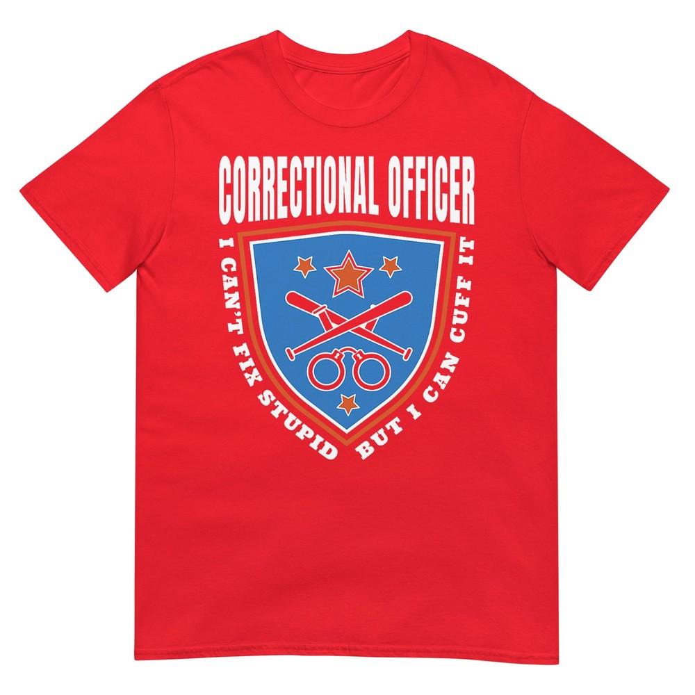 Retired Correctional Officer Prison Guard Cuff It Pension TShirt S