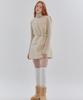 Anoetic Fuzzy Belt Sleeveless One-Piece_Ivory