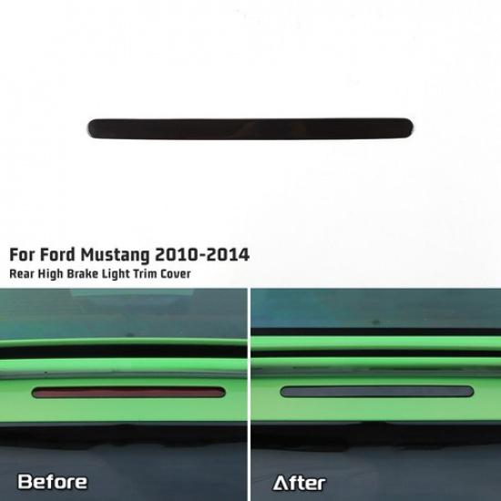 Smoked Black High Third Brake Light Lamp Cover Trim Bezel For Ford Mustang 10-14