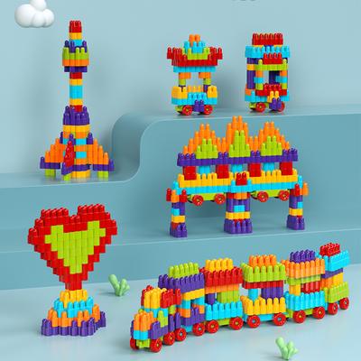 The Third Generation With Car Bottom Assembly Rocket Bullet Building Block Kindergarten Assembly Early Education Educational Children'S Toys