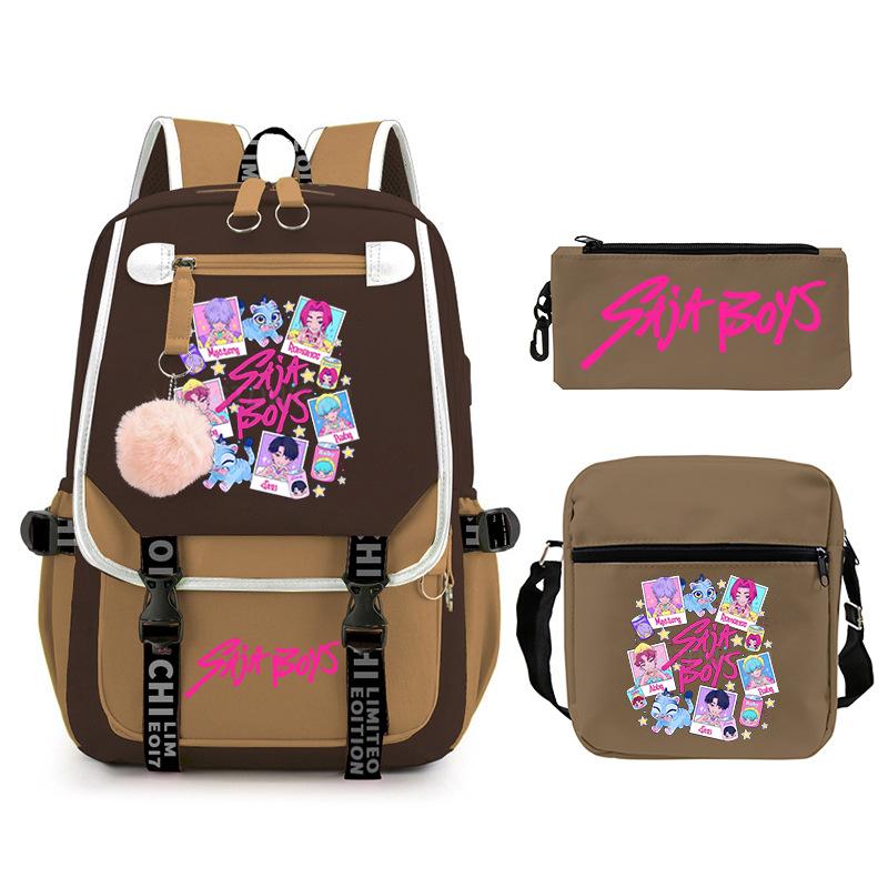 

Kpop Demon Hunter Girl Group Peripheral Printing Trend Shoulder Backpack Foreign Trade Primary and Secondary School Student Leisure School Bag No Specifications