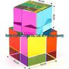 K9 Colored Crystal Prism Pyramid Cube Desktop Toy Ornament