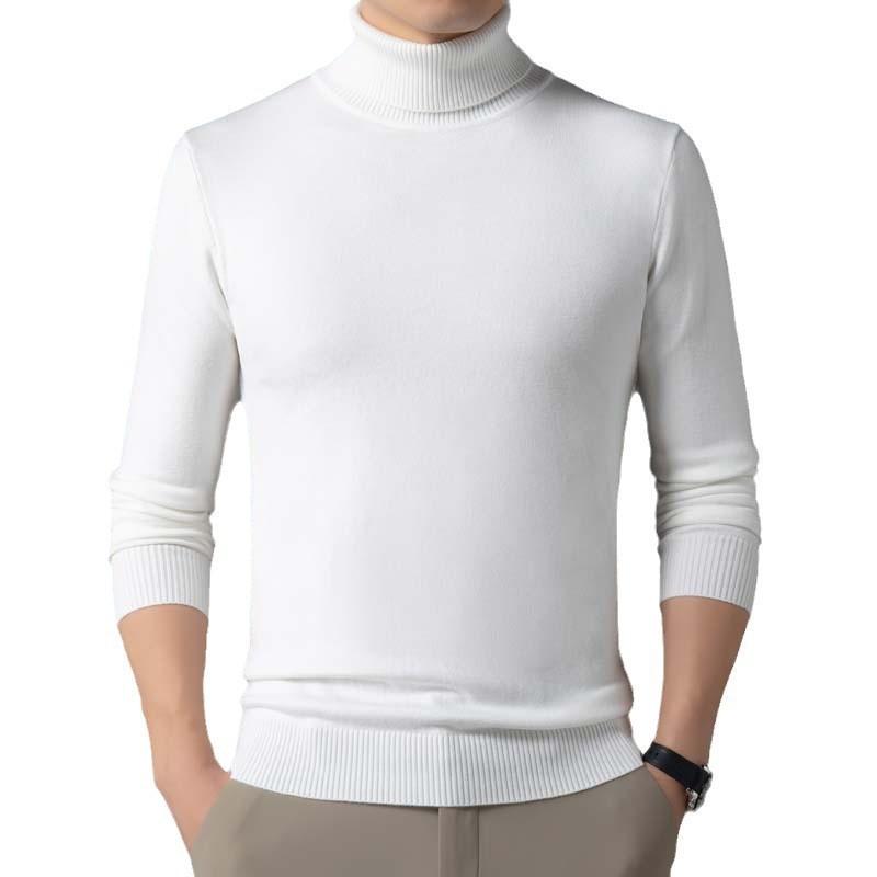 Collar Sweater Men's Slim-fit Autumn and Winter Warmth Men's Bottoming Sweater
