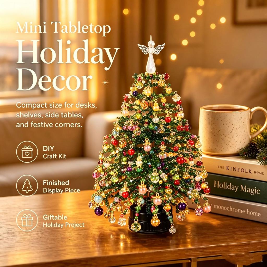DIY Beaded Christmas Tree Kit Handmade DIY Beaded Christmas Tree Set