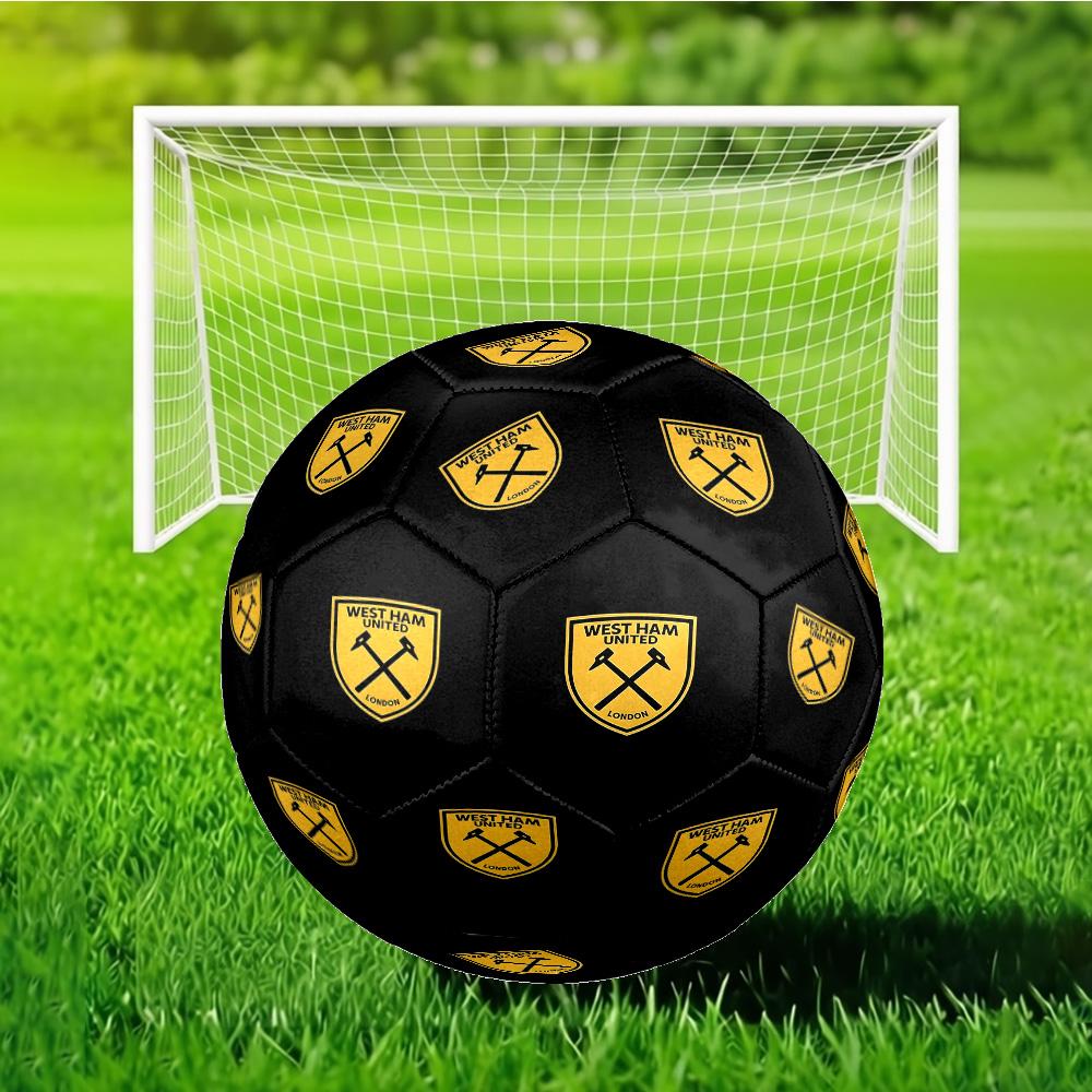 Ever-ton Football Club Crest Printed Size 5 Soccer Balls, Anti-Slip, Protective Football, Outdoor Sport, a Unique Gift Suitable for Birthday