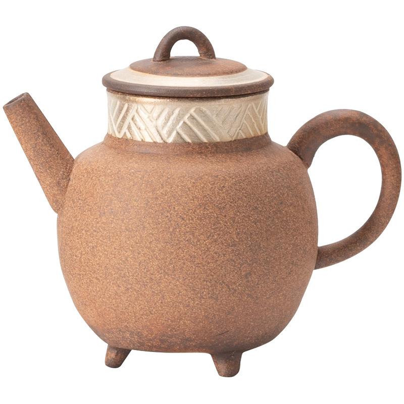 Three Legged Teapot Office Longjing Pu'er Teapot Creative Ceramic Kung Fu Tea Set Small Teapot Chinese Tea Ceremony Accessories