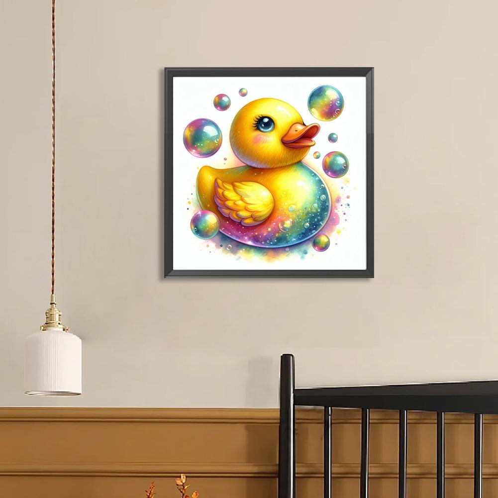 T0# 5D DIY Full Round Drill Diamond Painting Duck Kit Home Decor Art Craft 40x40