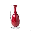 Ceramic Bud Vase In Red for Floral Displays Home And Office