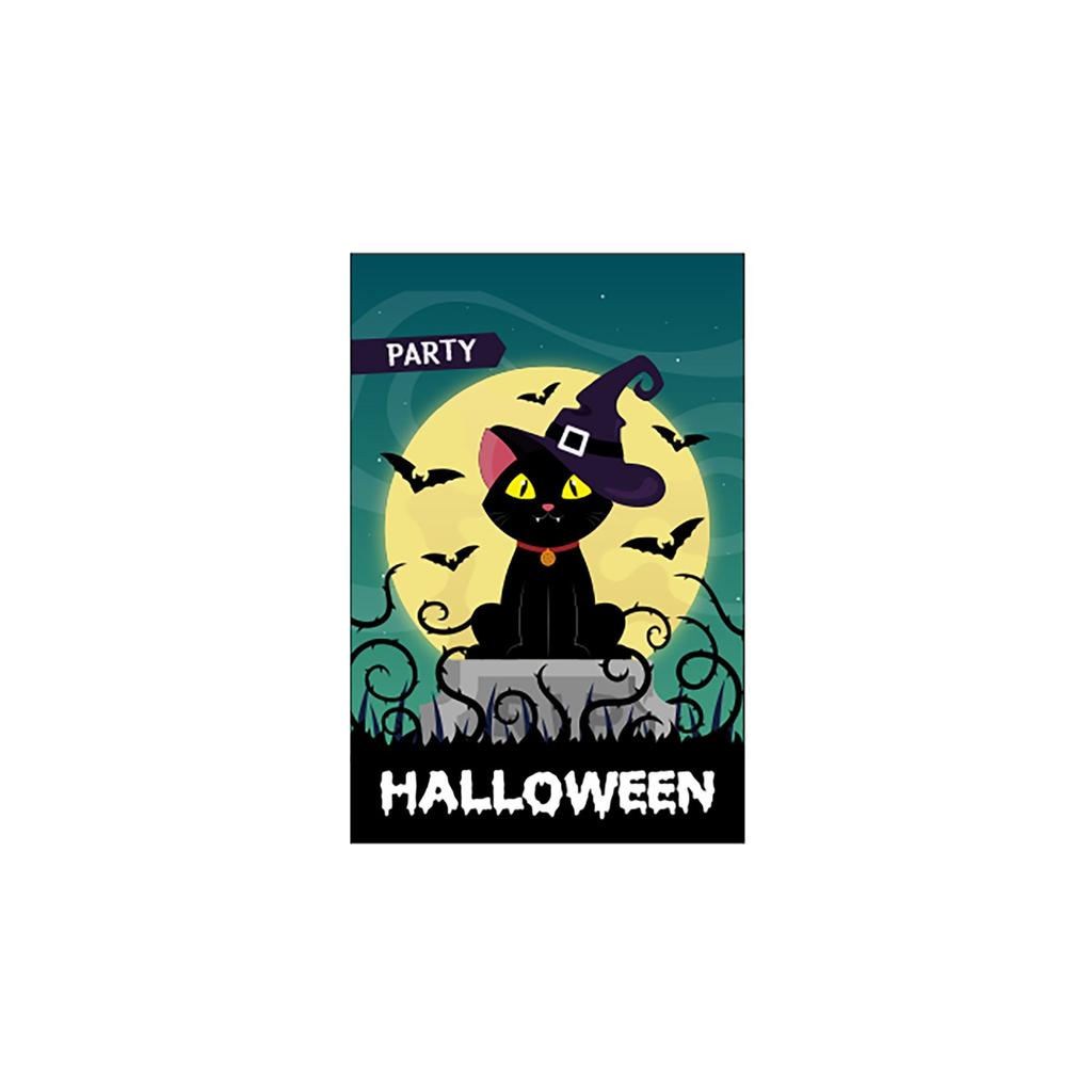 Halloween Welcome Garden Flag Double Sided For Indoor Yard Flag 17.7inx11.8in
