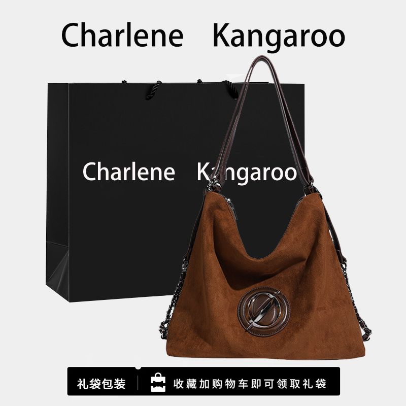 

Capacity Shoulder Messenger Bag Loose Feeling Women s Large Capacity Single Brown [suede] new exclusive sale