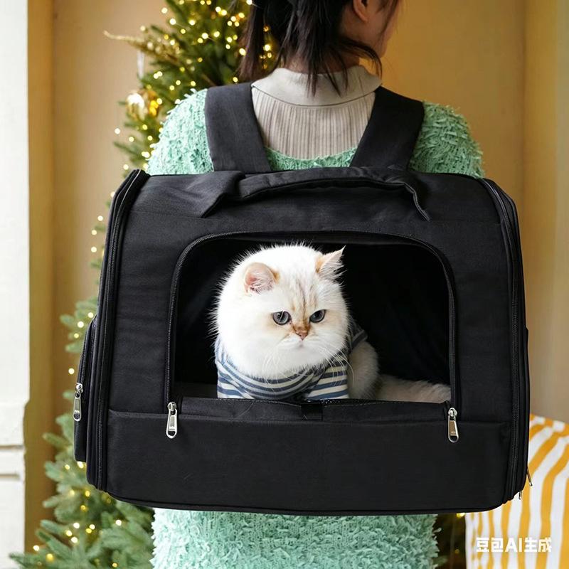 Cat Bag Portable Small Dog Travel Car Pet Outdoor Bag Large Capacity Backpack Pet Carrier Backpack