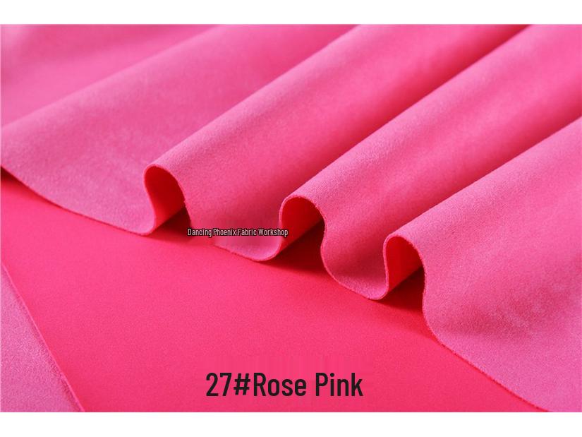 Luxury Snowflake Velvet Suede Air Layer Fabric - Thick, Stretchy, Soft, Delicate Knit