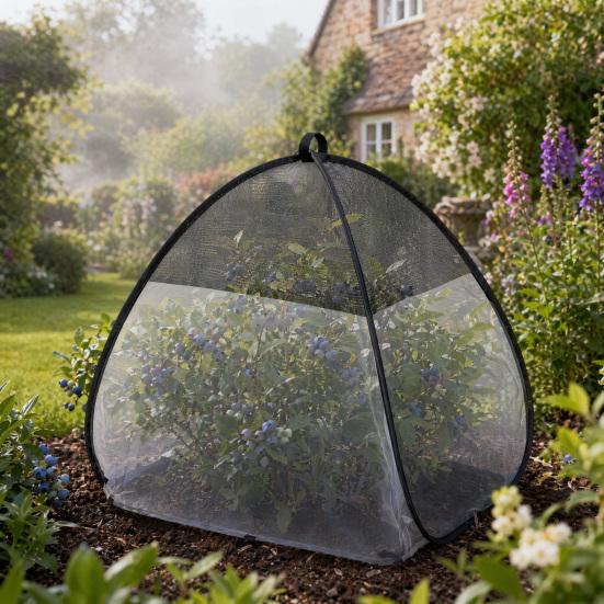 Pop-up Plant Cover Tent, Garden Bird Netting Shade Cover with Ground Stakes, Plant Sun Shade And Insect Barrier Netting for Outdoor Vegetables Fruits