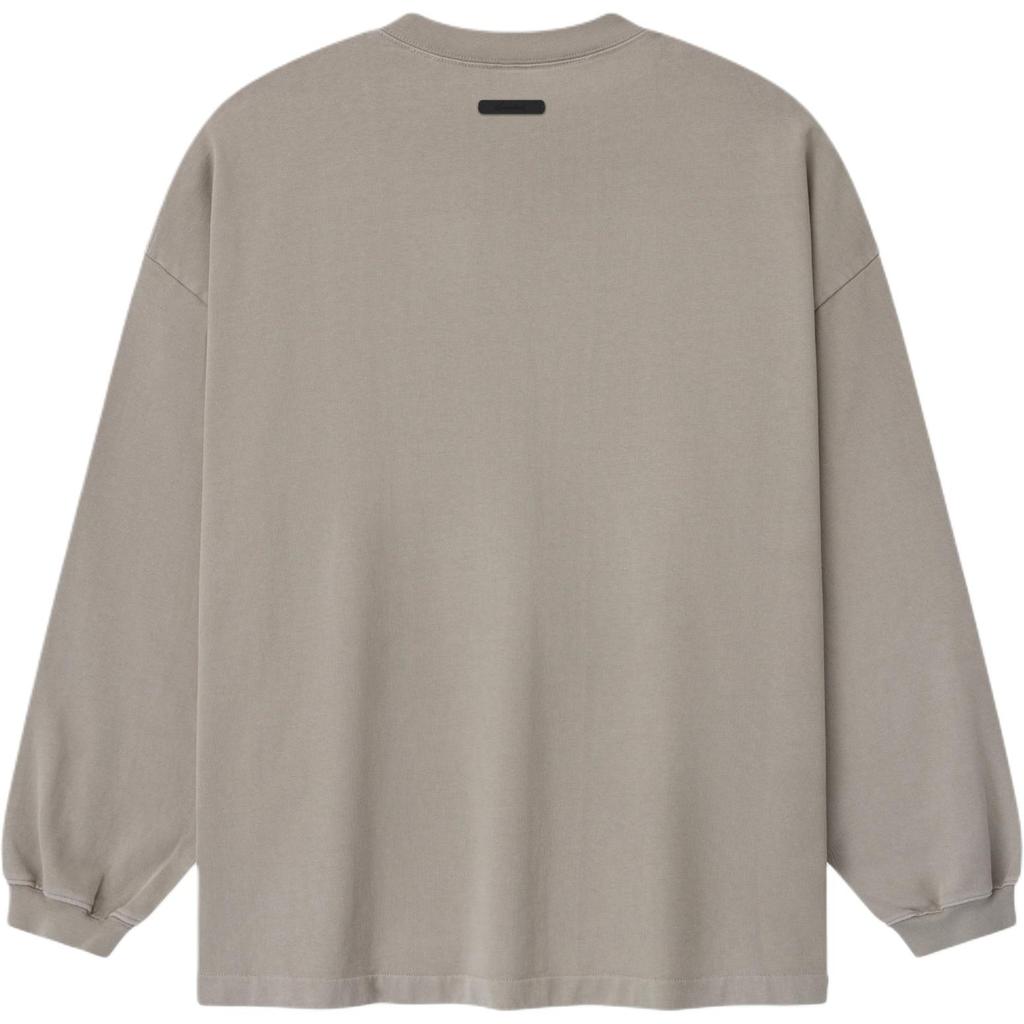 Fear of God Essentials 90s Long-Sleeve Tee Faded Seal Unisex Tops Grey 125SP264103F