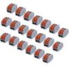 20pcs 2 Way Reusable Spring Lever Terminal Block Electric Cable Connector Wire