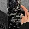 Black Sports Car Protective Case for Apple 16PROMAX/13/11PROMAX, Frosted Design