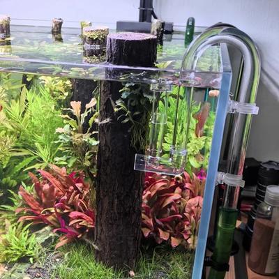 Aquarium Wasserfilter Plastik Ölentfernungsfolie Pflanzenbecken Wassereinlass und -auslass Rohrset Aquarium Fischglas Zubehör