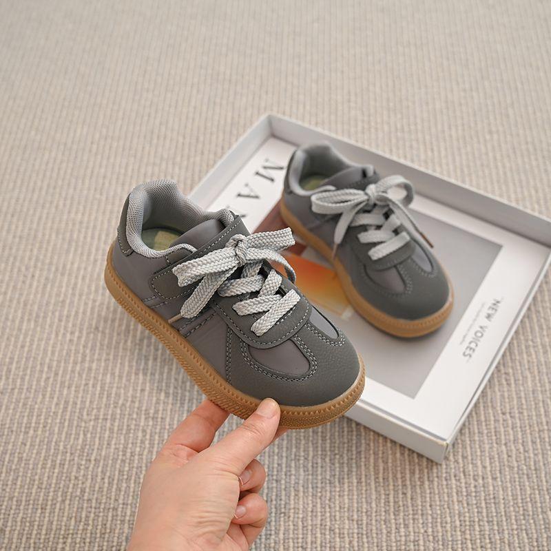 Children's German Training Shoes 2025 Summer New Girls Korean Version Fashion Casual Board Shoes Boys Non-slip Soft-soled Sports Shoes