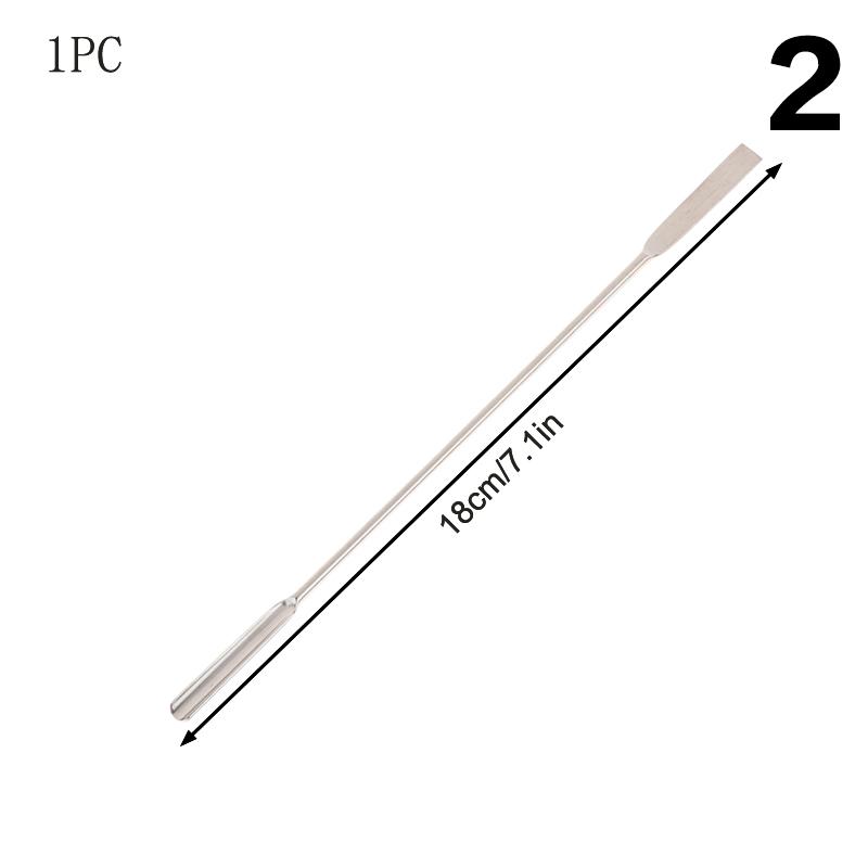 Thickened Single/Double/Square-Head Drug Reagents Sample Weighing Spoon Laboratory Supplies Stainless Steel Medicine Spoon
