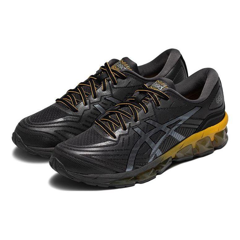 Asics Gel-Quantum 7 Retro Sports Mesh Cushioning Breathable Low-Top Casual Running Shoes Men sneaker Black Gray 1201A698-002