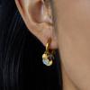 Youthway Classic Round Sequins Pendant Clip Earrings For Women Minimalist  Gold Plated Stainless Steel Earrings Jewelry Gift