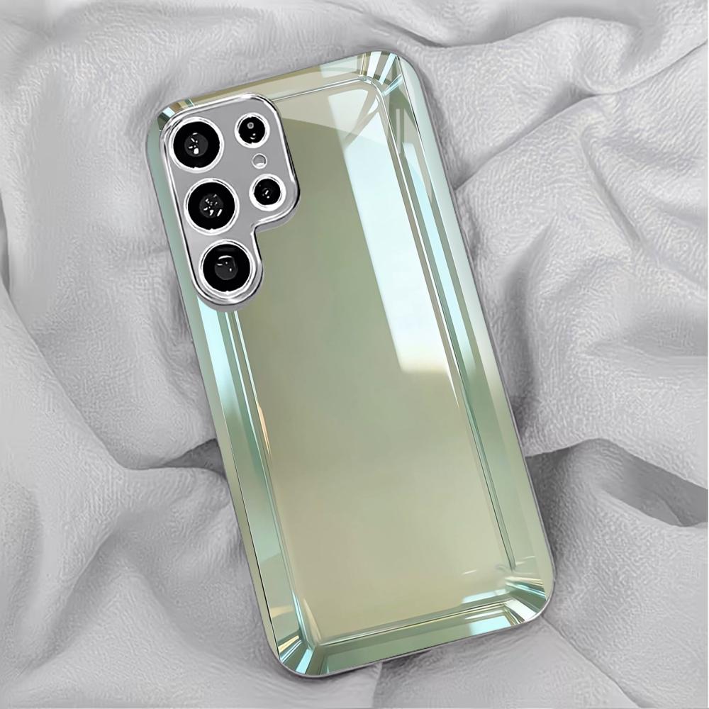 Atmosfera Fashion Semplicità Vetro Galvanizzato di Alta Gamma Custodia per Telefono per Samsung Galaxy S26 S25 S24 S23 S22 S21 FE,Ultra,Plus