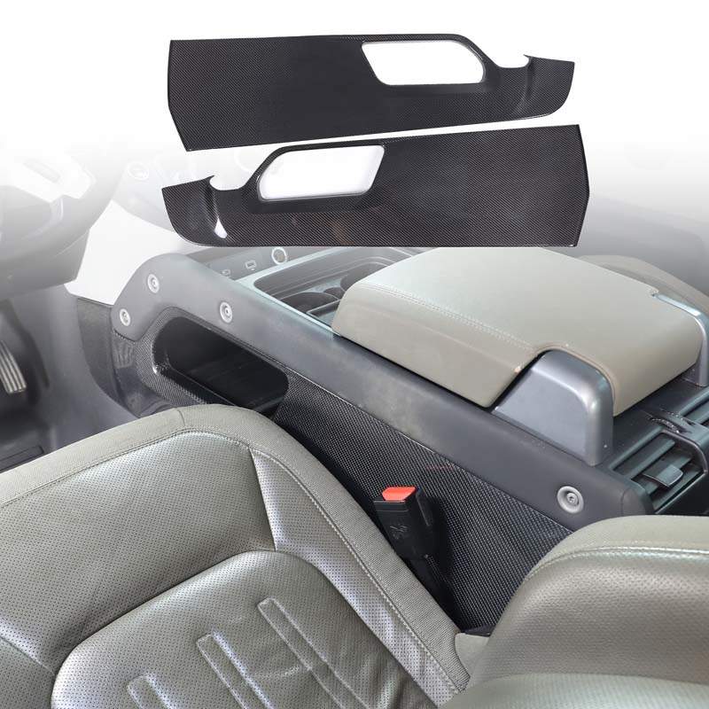 Carbon Fiber Car Centre Console Gear Shift Side Panel Decoration Cover for Land Rover Defender 90 110 2020-2025 Accessories NG6