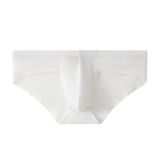 Men Sexy Briefs Low-rise U-Convex Solid Color Panties Smooth Lines Seamless Breathable Thong