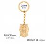 Dreamtimes 2026 Tiger Pendant Keychain Fashion Punk Stainless Steel Men's Animal Head Accessories Gift