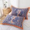 Gauze Multi-layer Pillow Towel Colored Woven Jacquard Cotton Student Children Couple Home Soft and Comfortable Large Pillow Towel