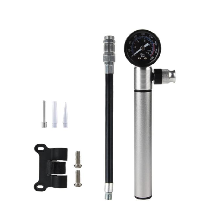 Small Portable Road Bike Hand Pump 160PSI Cycling Tire Inflator Bicycles Tire Pump with Gauge Cycling Accessories