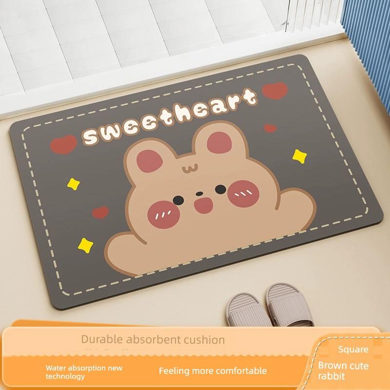 Household Entrance Toilet Water Absorption Non Slip Bathroom Mats