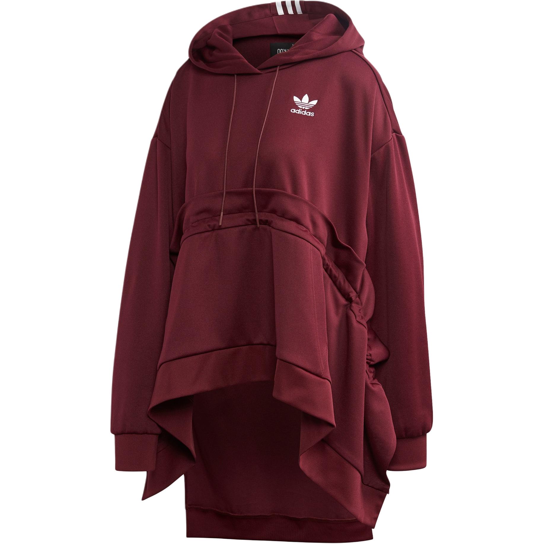 Adidas Originals Men s Trefoil Hooded Fleece Sweatshirt Casual Pullover Grey FT9889 XXS