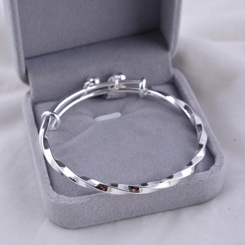 Charms 925 Sterling Silver Bracelets for Women Luxury Original Adjustable Twisted Woven Bangle Bracelet Party Wedding Jewelry