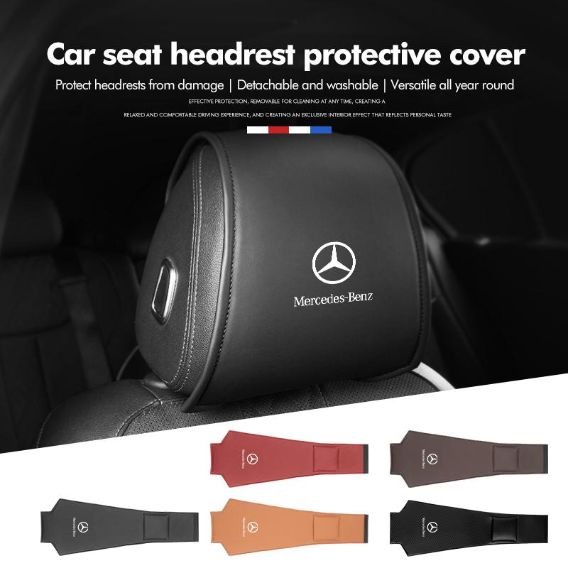 Autositz Kopfstütze Nackenstütze Schutzbezug Kissenbezug Für Benz W211 W124 W176 W177 C180 C200 C260 C300 GLC CLE CLA