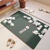 Used Windflower Diatom Mud Floor Mat – Stain-Resistant, Non-Slip, Quick-Dry, Water-Absorbent, Easy Clean Foot Mat for Sink