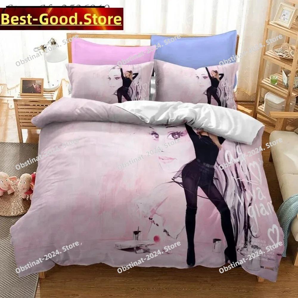 Popular Singer 3D Character Bedding Set Printed Bed Set Duvet Cover Sheet Pillowcase Bed Soft Quilt Cover Full Queen King Size