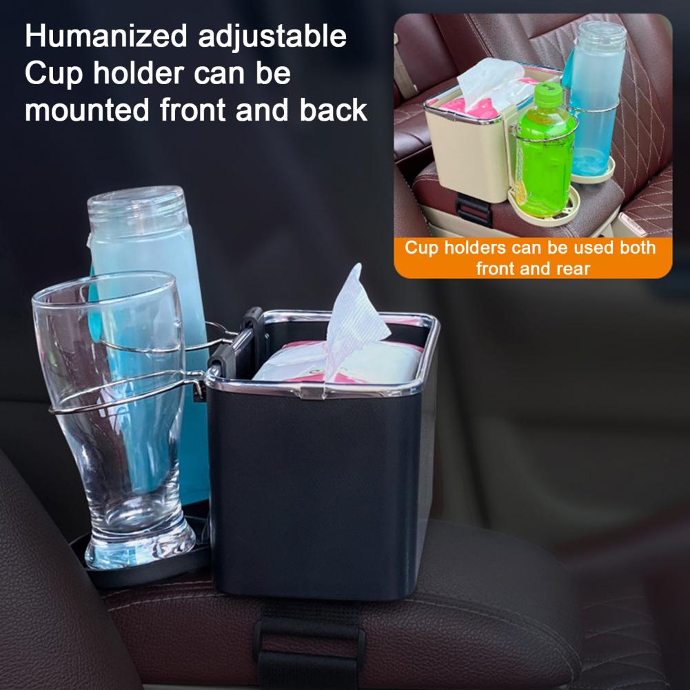 Zadní řada Autopříslušenství Univerzální Organizér do Auta 3-dílný Držák na Nápoje Box na Ubrousky Úložné Řešení pro Zadní Řadu Multifunkční