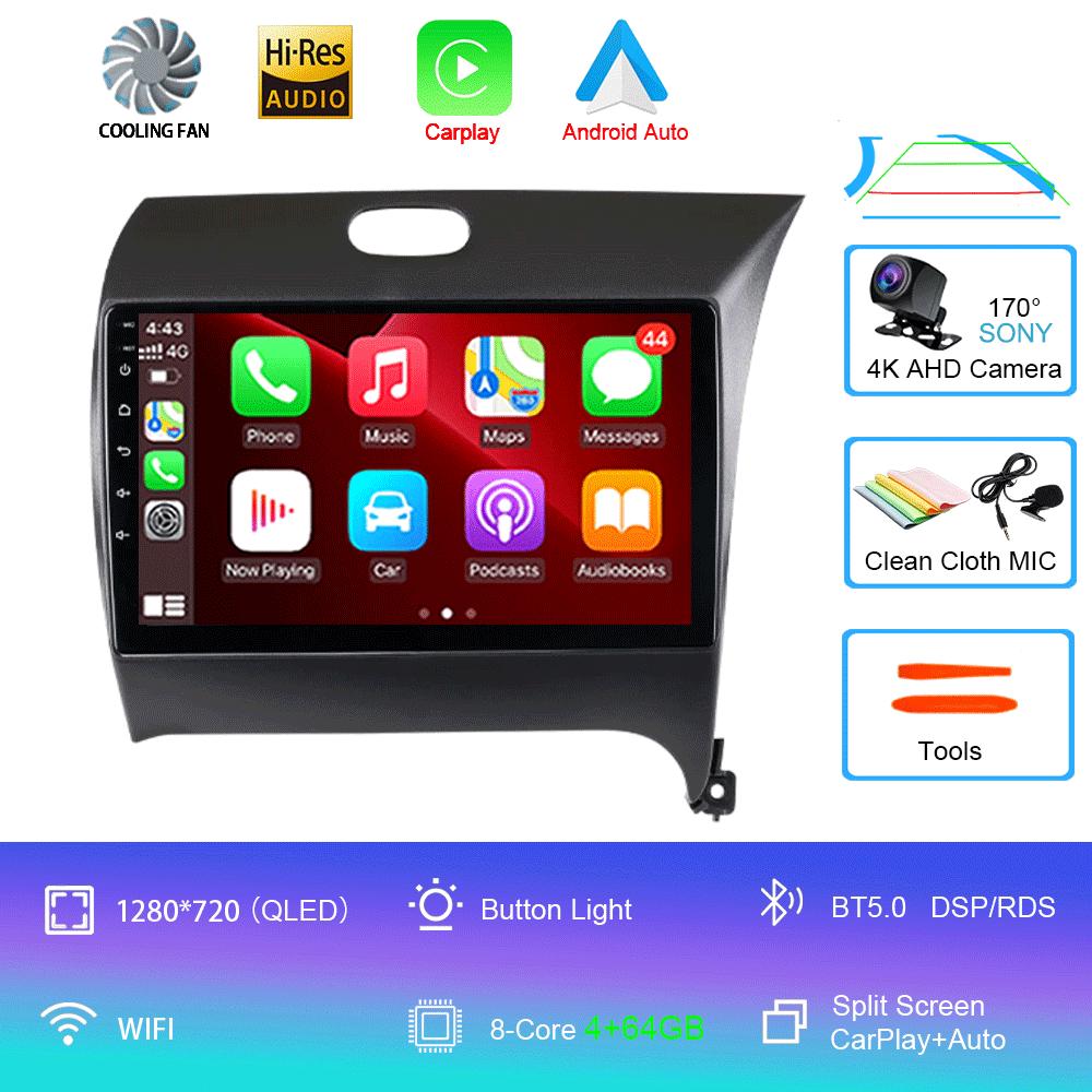 Android14 Carplay Auto Dla KIA K3 CERATO FORTE 3 YD Tuner 2013 2014 2015 2016 2017 Multimedia Samochodowe Radio Odtwarzacz Wideo WIFI+4G DSP