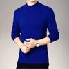 Fashion Sweatwear Mens Anti-pilling High Quality Knitted Half Turtleneck Sweater Slim Fit Long Sleeve Pullover Solid Color Trend Men Clothing