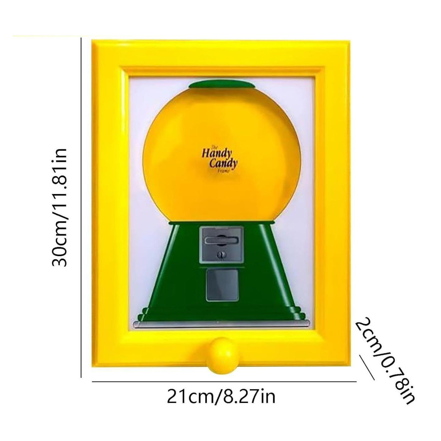 

Hanging Handy Candy Frame Fast Distribution Durable Candy Dispenser Picture Frame Vintage Candy Dispenser 301-400ml жовтий