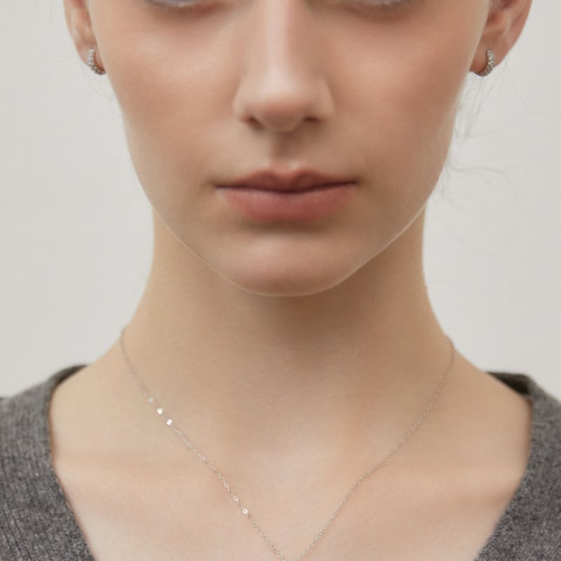 TATIANA (925 Silver) Crystal Tie Necklace NZ2455