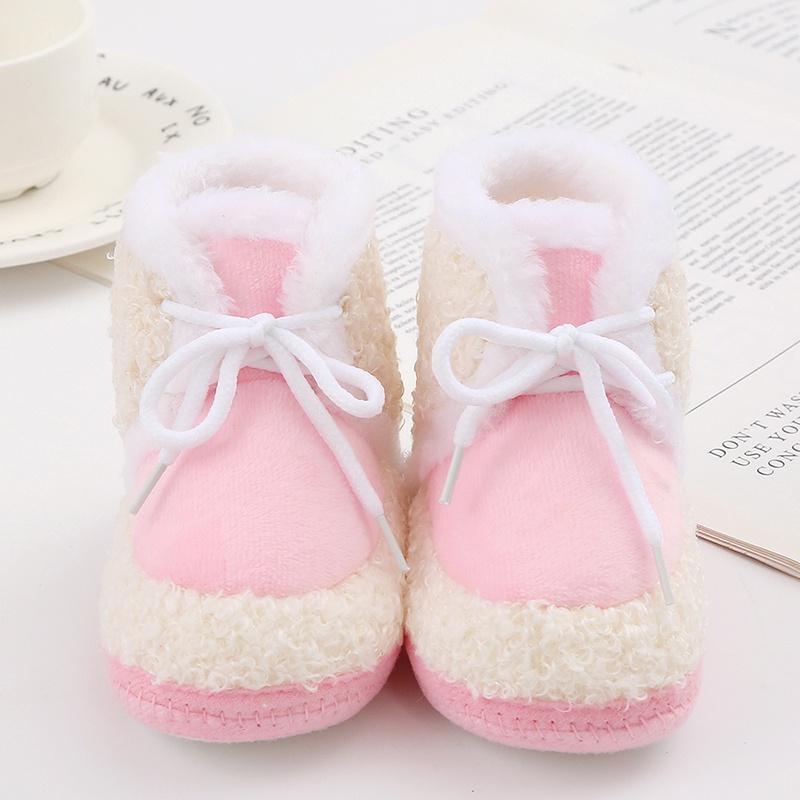Kleinkind Baby Winter warme Plüsch Schneestiefel süße weiche Schuhe