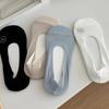 Women's Breathable Ice Silk Mesh Boat Socks – Invisible, Sweat-Absorbent, Low-Cut, Solid Colors