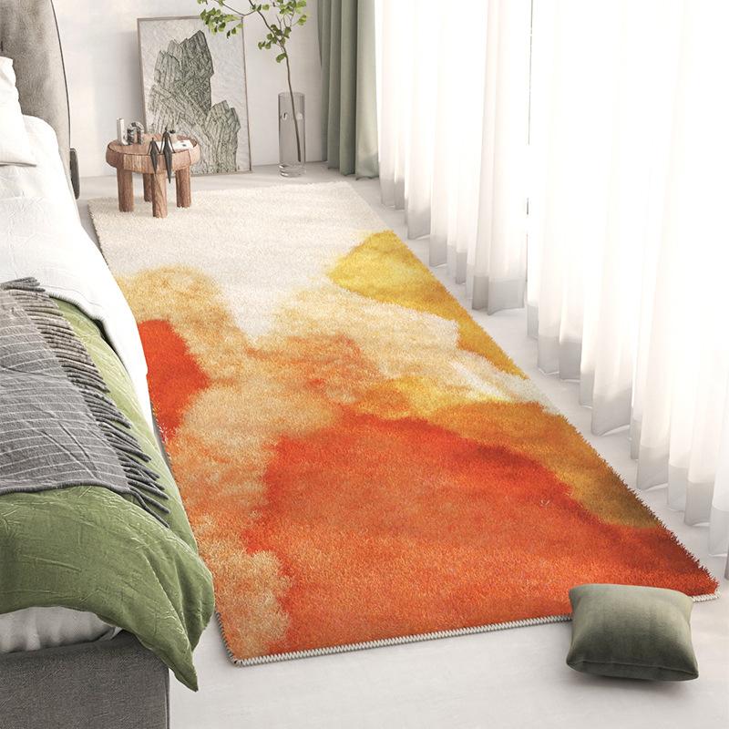 

Shaggy Imitation Cashmere Bedroom Carpet Plush Fluffy Area Rug Living Room For Sofa Bedside Nursery Nonslip Floor Mat Home Decor 40x120cm 16x47 in