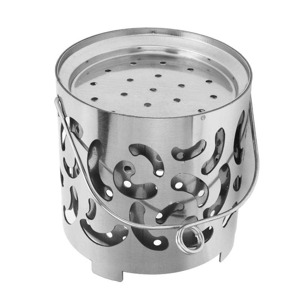 Portable Camping Heater Stove Stainless Steel Warming Stove Cover Portable Heater  Tent Heating