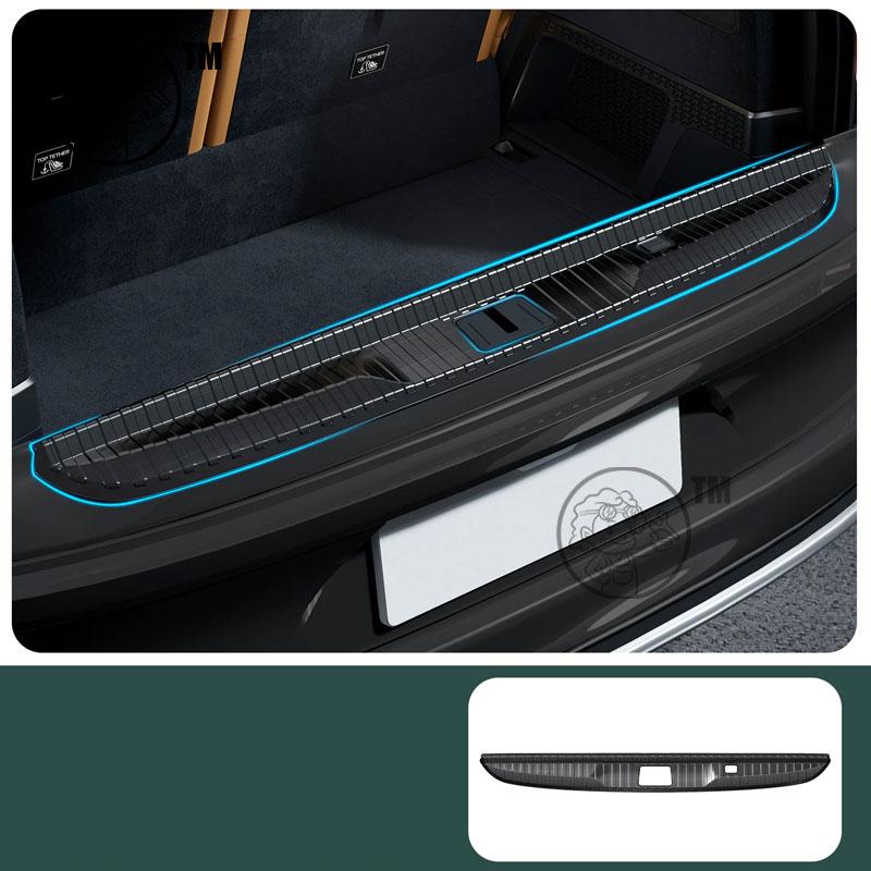For ZEEKR 9X 2025 2026 Car Rear Guard Plate Trunk Protective ABS Carbon fiber Pattern Cover STELL ProtectiveInterior Accessories
